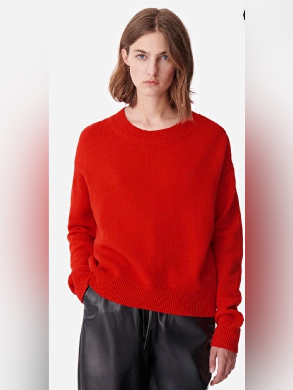 Vanessa Bruno Red Alpaca Mohair Sweater Size Medium